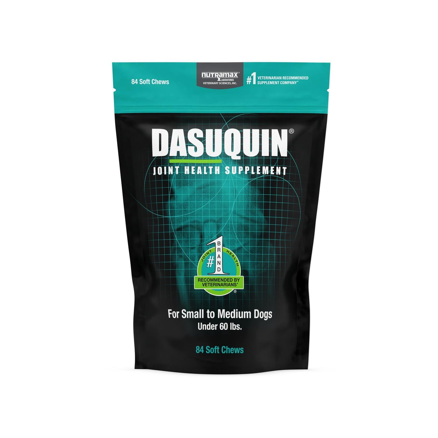 nutramax dasuquin for small to medium dogs, joint health supplement, soft chews, 84 count