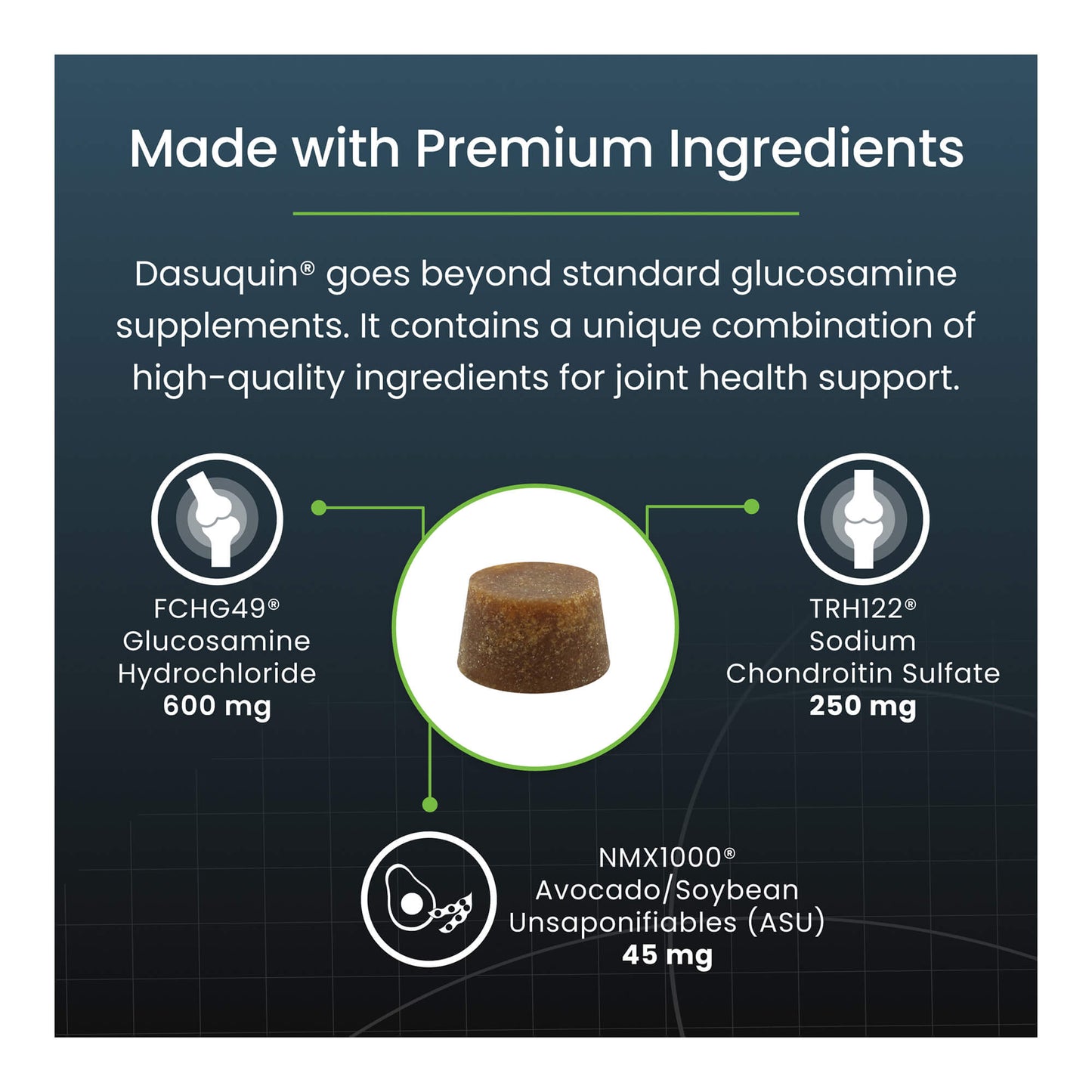 nutramax dasuquin for small to medium dogs, joint health supplement, soft chews, 84 count