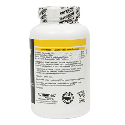 Nutramax Dasuquin with MSM for Large Dogs 60lbs and Over, Joint Health Supplement, Chewable Tablets, 84 Count