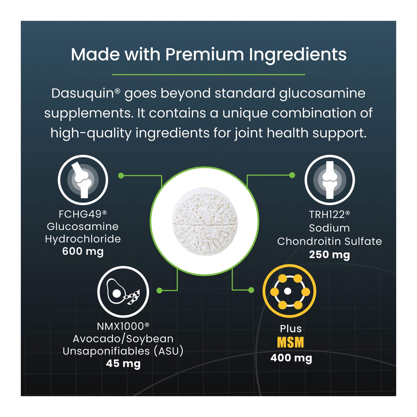nutramax dasuquin with msm for small to medium dogs, joint health supplement, chewable tablets, 84 count