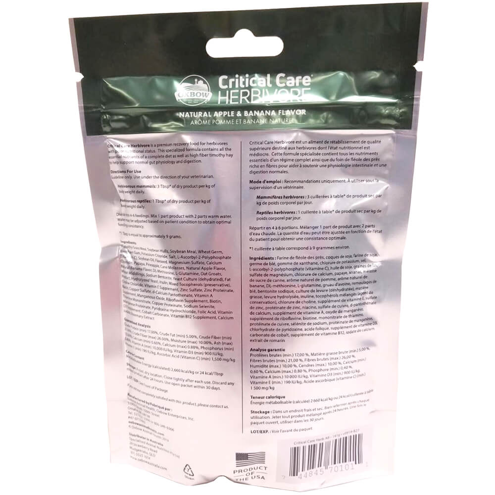 critical care  apple banana  141 gram bag