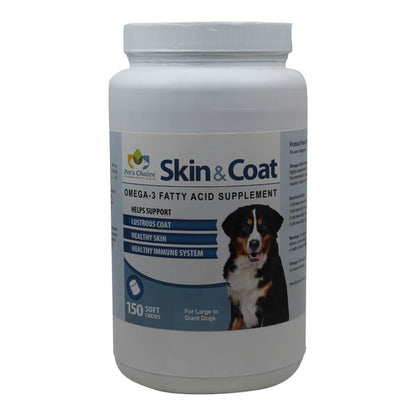 Skin & Coat Omega 3 Soft Chews, Large to Giant Dogs, 150 ct