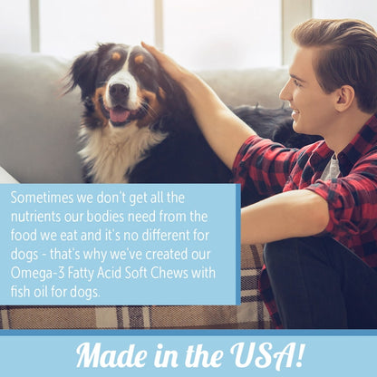 Skin & Coat Omega 3 Soft Chews, Large to Giant Dogs, 150 ct