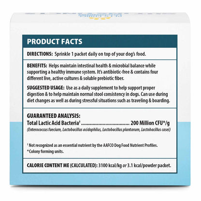 Pet's Choice Gut Instincts Probiotic Supplement Powder Packets for Dogs, 30 ct, Veterinary Formulated Dog Probiotics with Vitamins for Gut Health, Digestive Balance, Diarrhea Support, Chicken Flavor