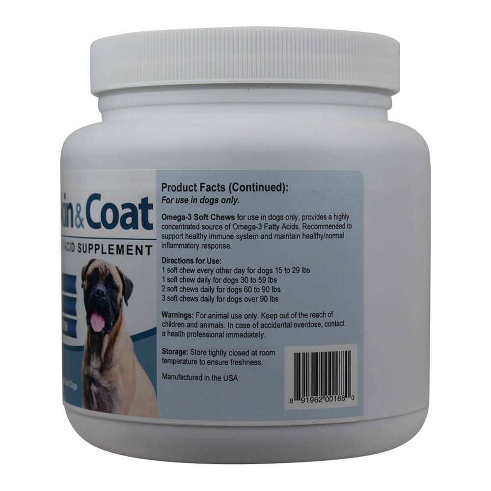 skin & coat omega 3 soft chews, large to giant dogs, 90 ct
