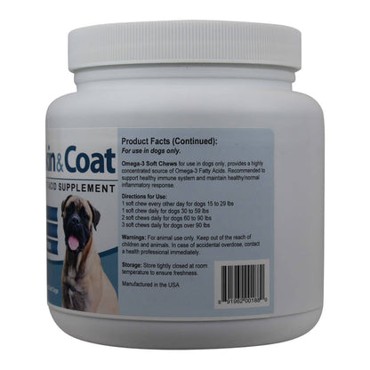 Skin & Coat Omega 3 Soft Chews, Large to Giant Dogs, 90 ct