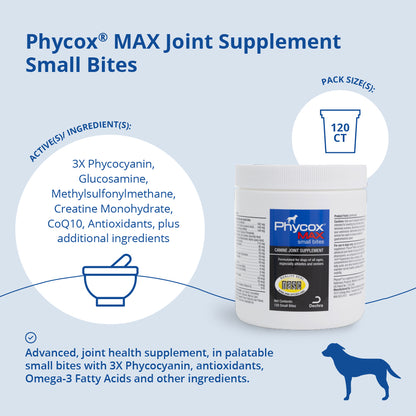 Phycox Max Canine Small Bites  120 ct