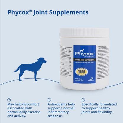 Phycox Dog Joint Supplement Small Bites, 120 Ct