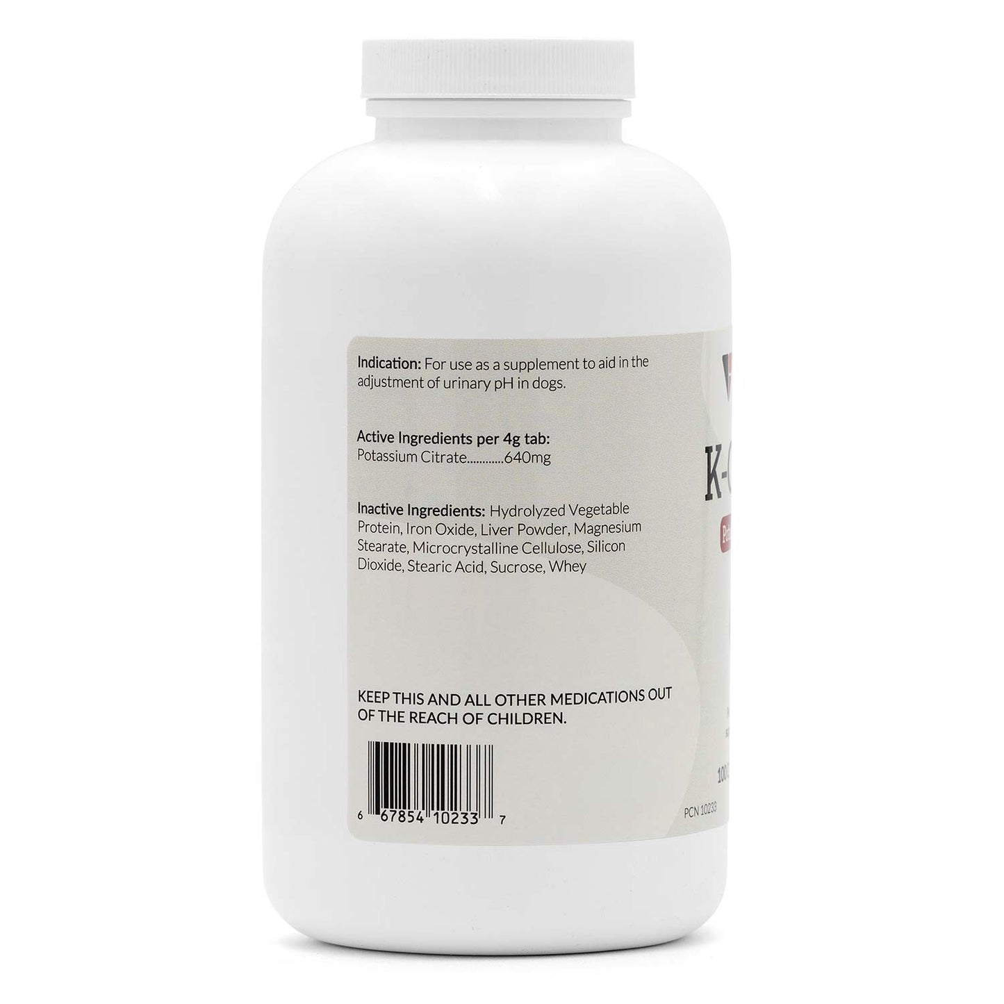 k-cit-v potassium citrate chewable tablets, 640mg, 100ct