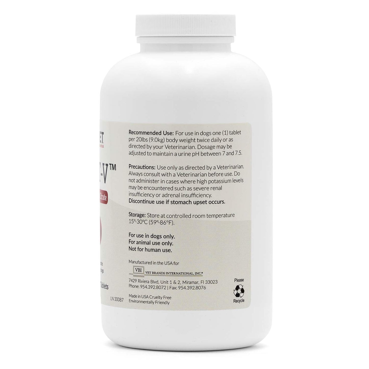 k-cit-v potassium citrate chewable tablets, 640mg, 100ct