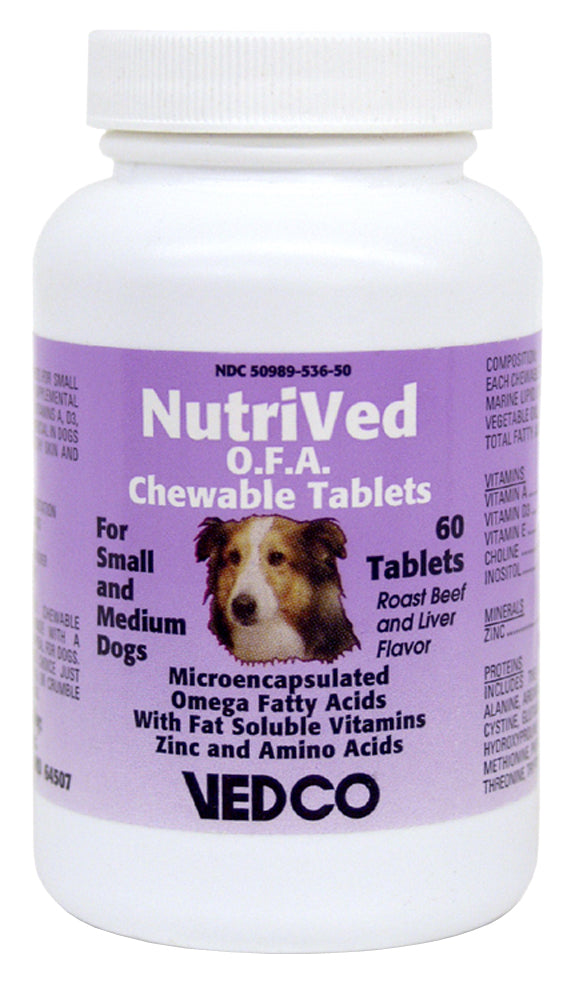 nutrived o.f.a. for small and medium dogs  60 ct