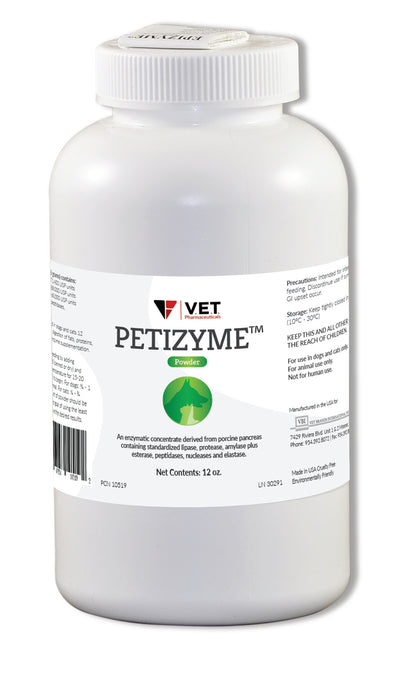 PETIZYME digestive aid powder for dogs and cats, 12oz