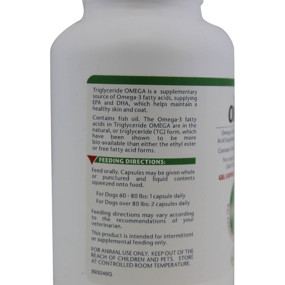 triglyceride omega  large capsules  for cats and dogs  60 count