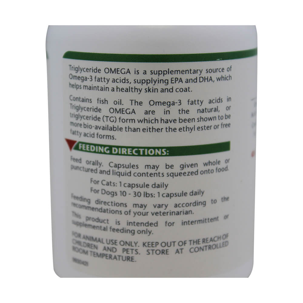 triglyceride omega  for small dogs and cats  60 count
