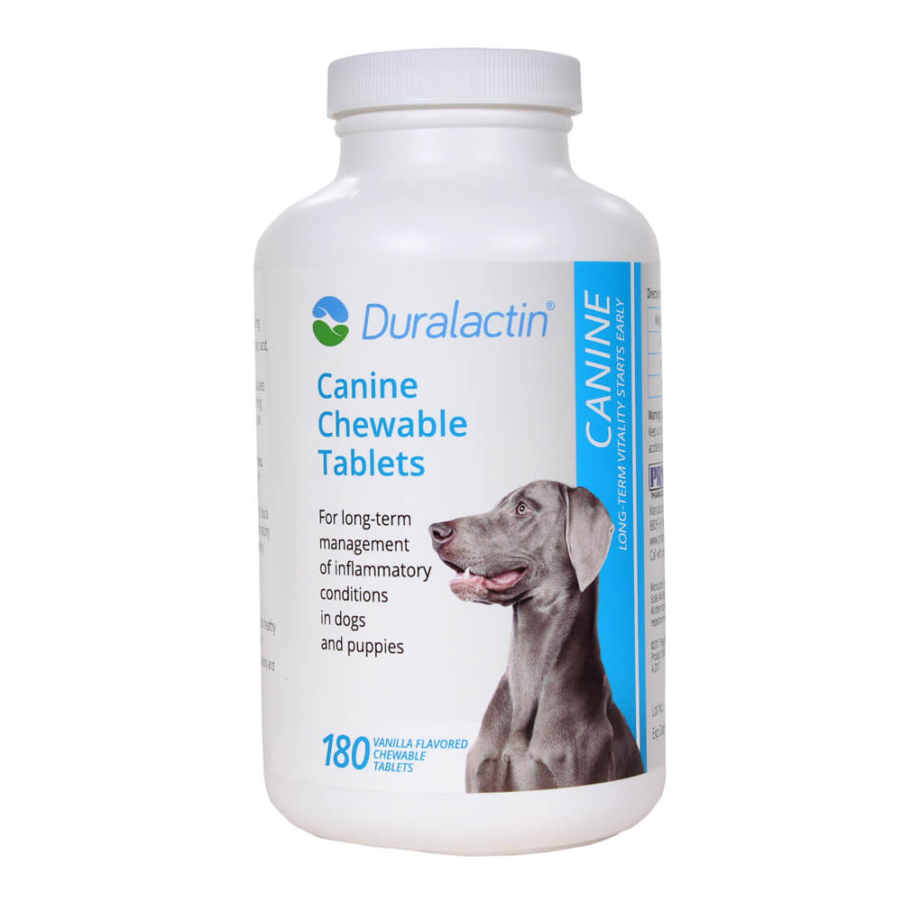 duralactin canine chewable tablets, 180 ct