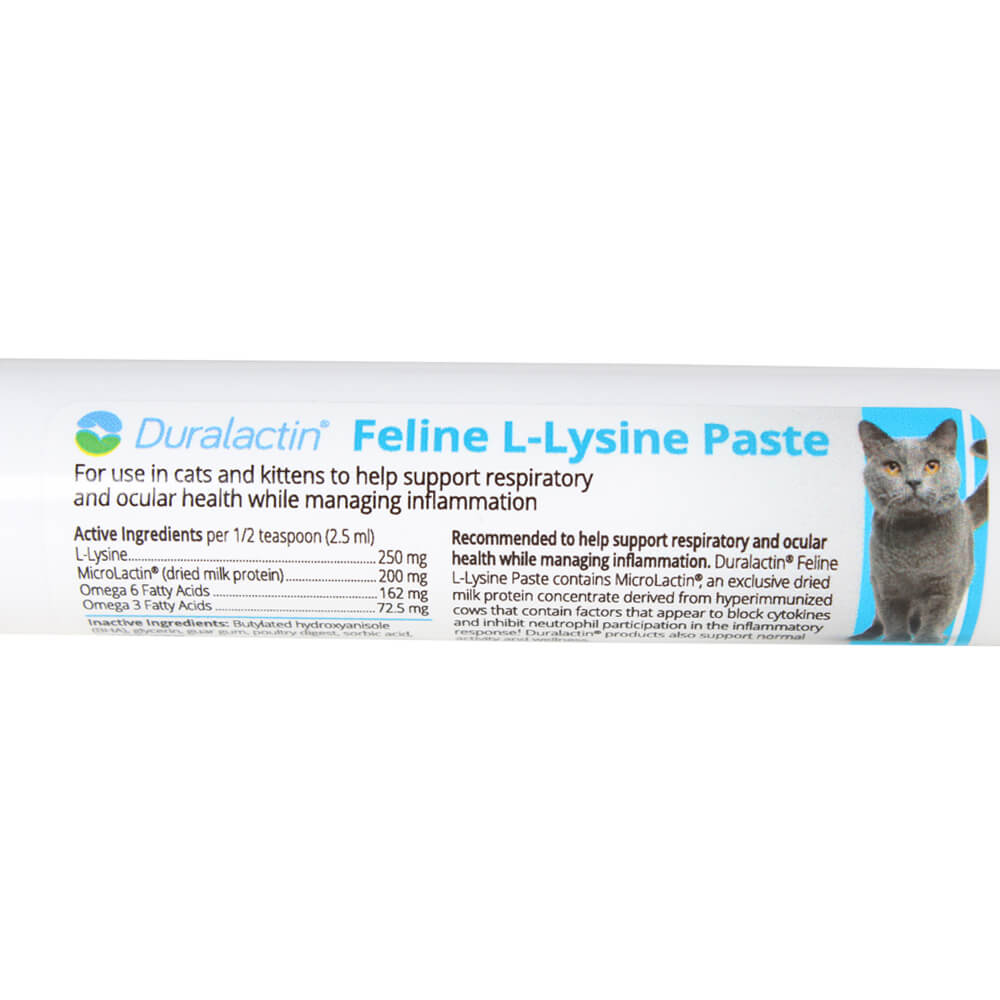 duralactin feline l-lysine  32.5 ml syringe