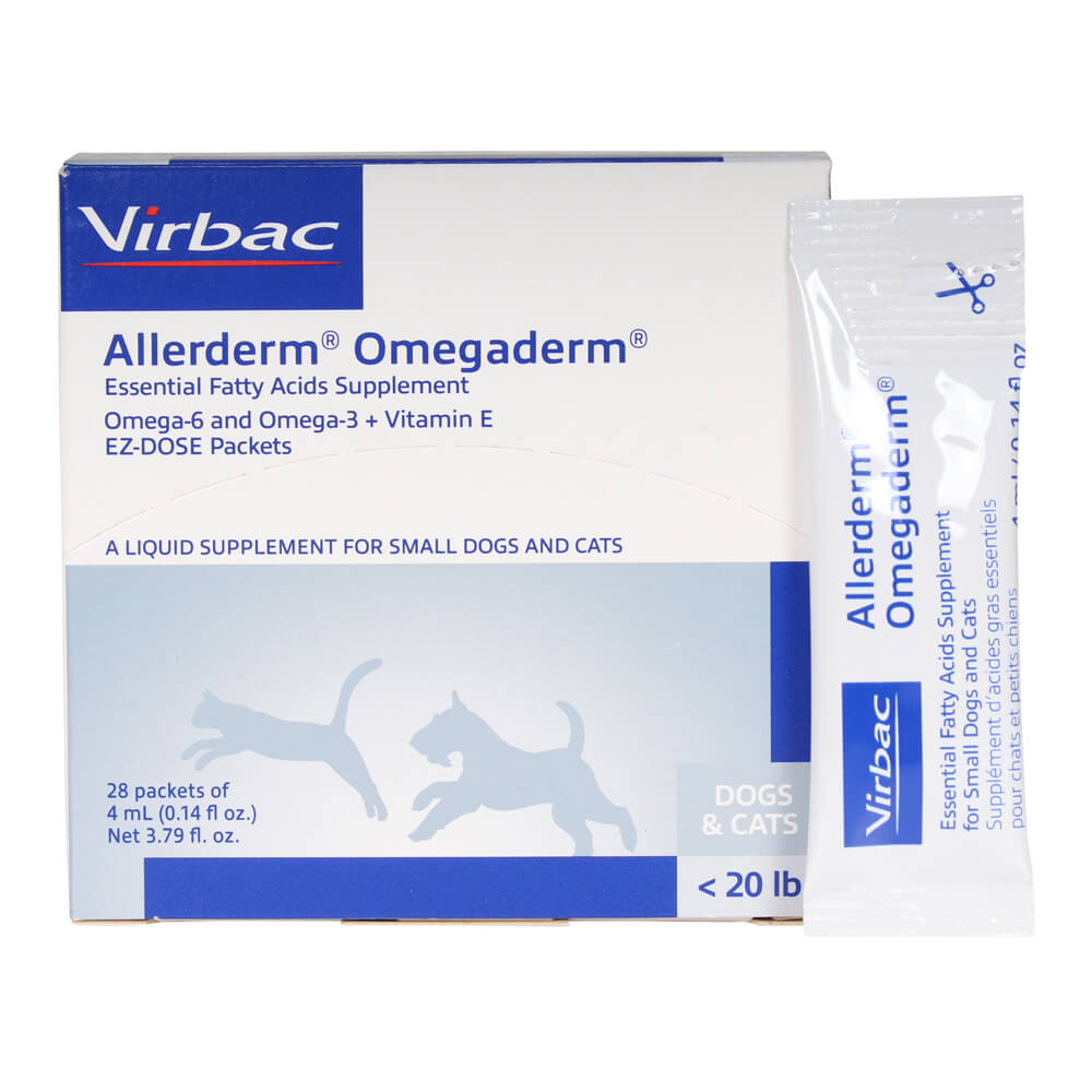 allerderm omegaderm ez dose 4 ml packets  small dogs  28 ct