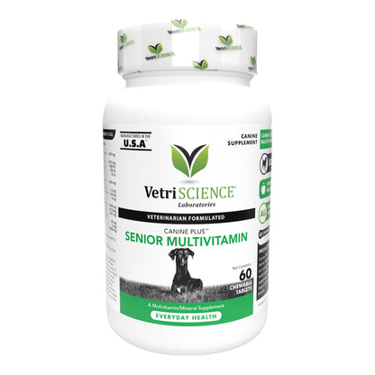 Canine Plus  Senior  Multivitamin Formula for Older Dogs  60 Chewable Tablets