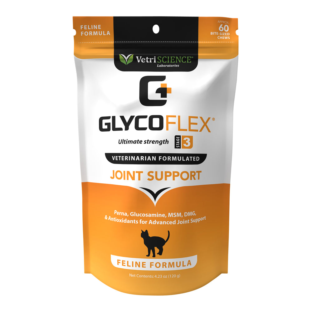 glyco flex 3 joint support for cats  60 bite sized chews