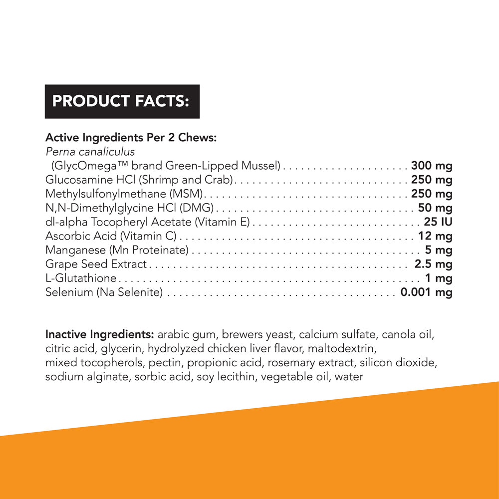 glyco flex 3 joint support for cats  60 bite sized chews