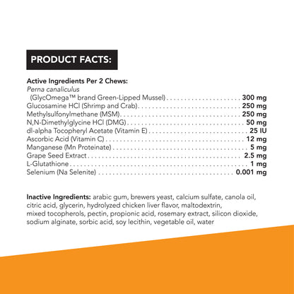 Glyco Flex 3 Joint Support for Cats  60 Bite Sized Chews