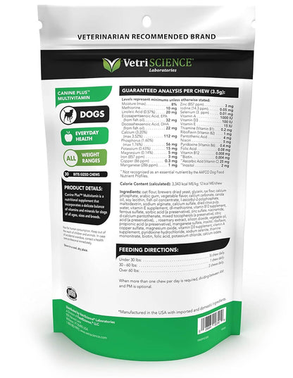 Canine Plus MultiVitamin, 30 Bite-Sized Chews