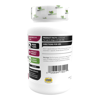 VetriScience Coenzyme Q10 10 mg  100 Capsules