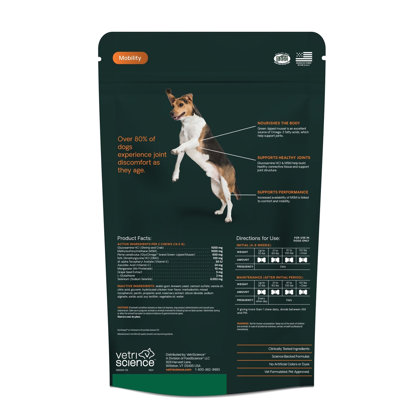 glyco flex 3 joint support for dogs  120 bite sized chews