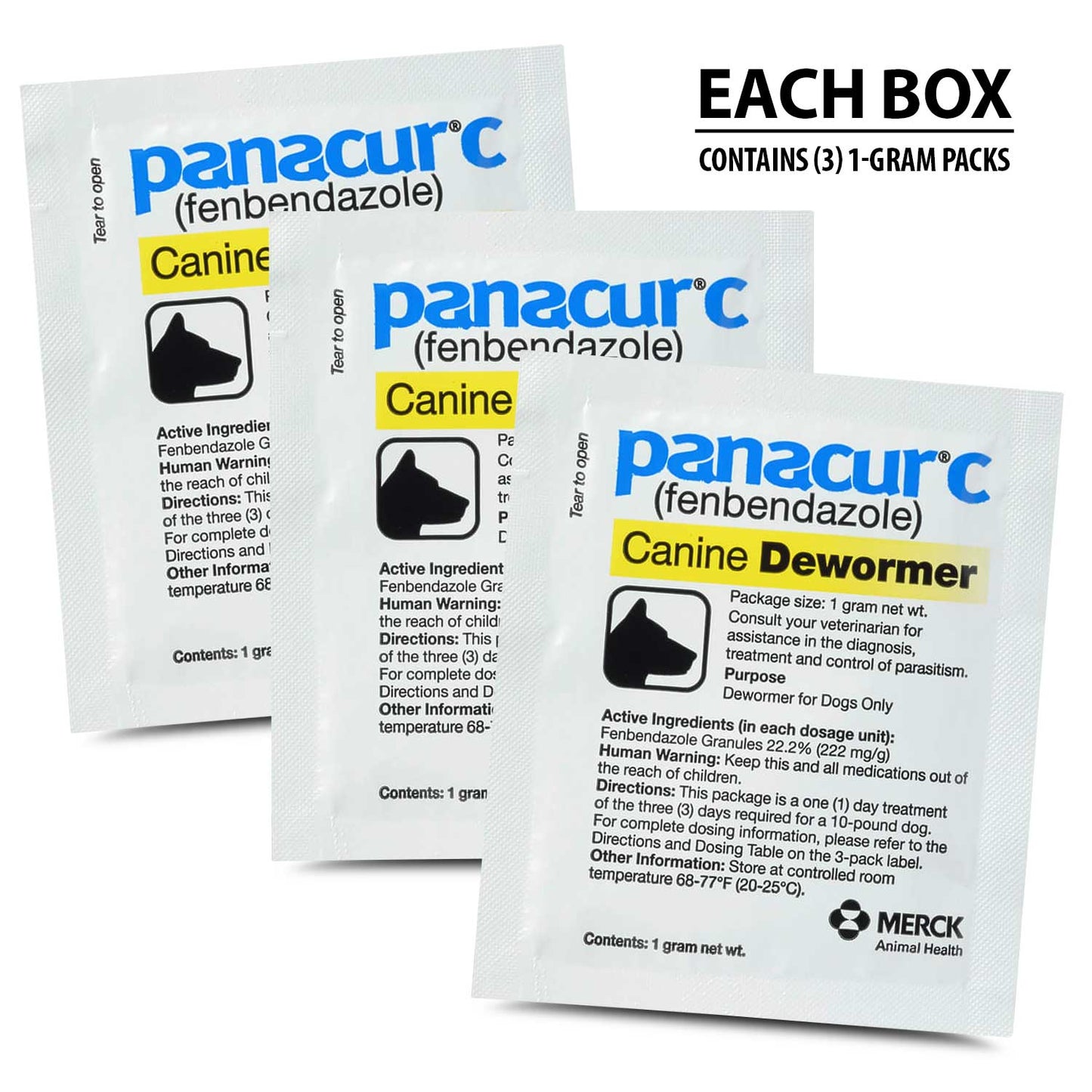 panacur c canine dewormer (fenbendazole granules), 10lbs (yellow)