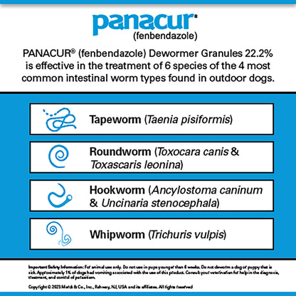 Panacur C Canine Dewormer (fenbendazole granules), 10lbs (Yellow)