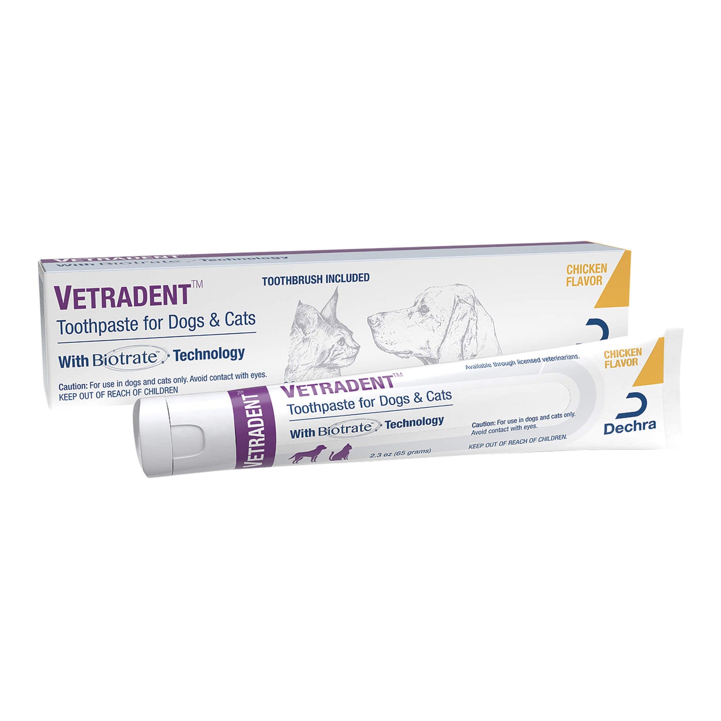 vetradent toothpaste (double-headed toothbrush included), 2.3 oz