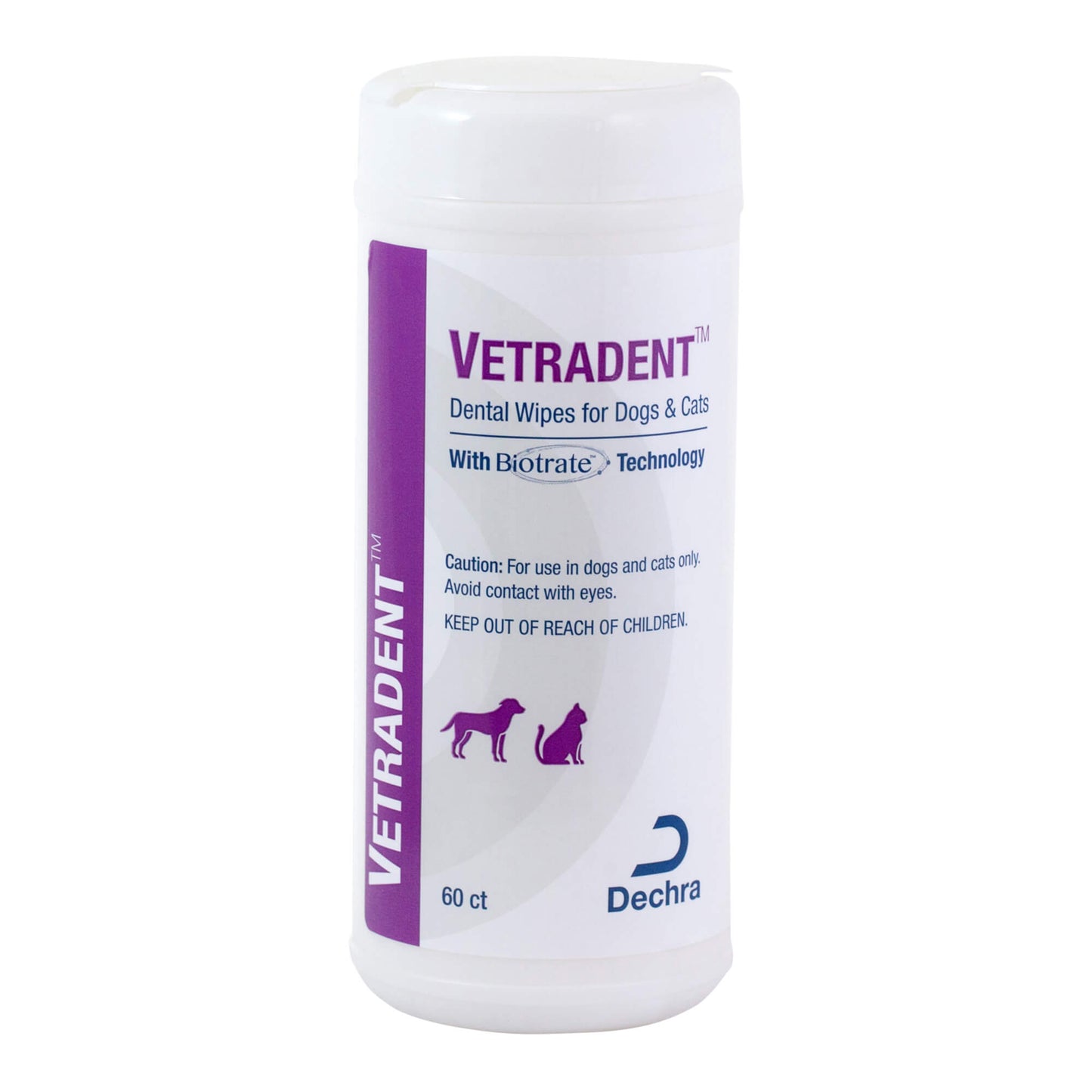vetradent dental wipes, 60 ct