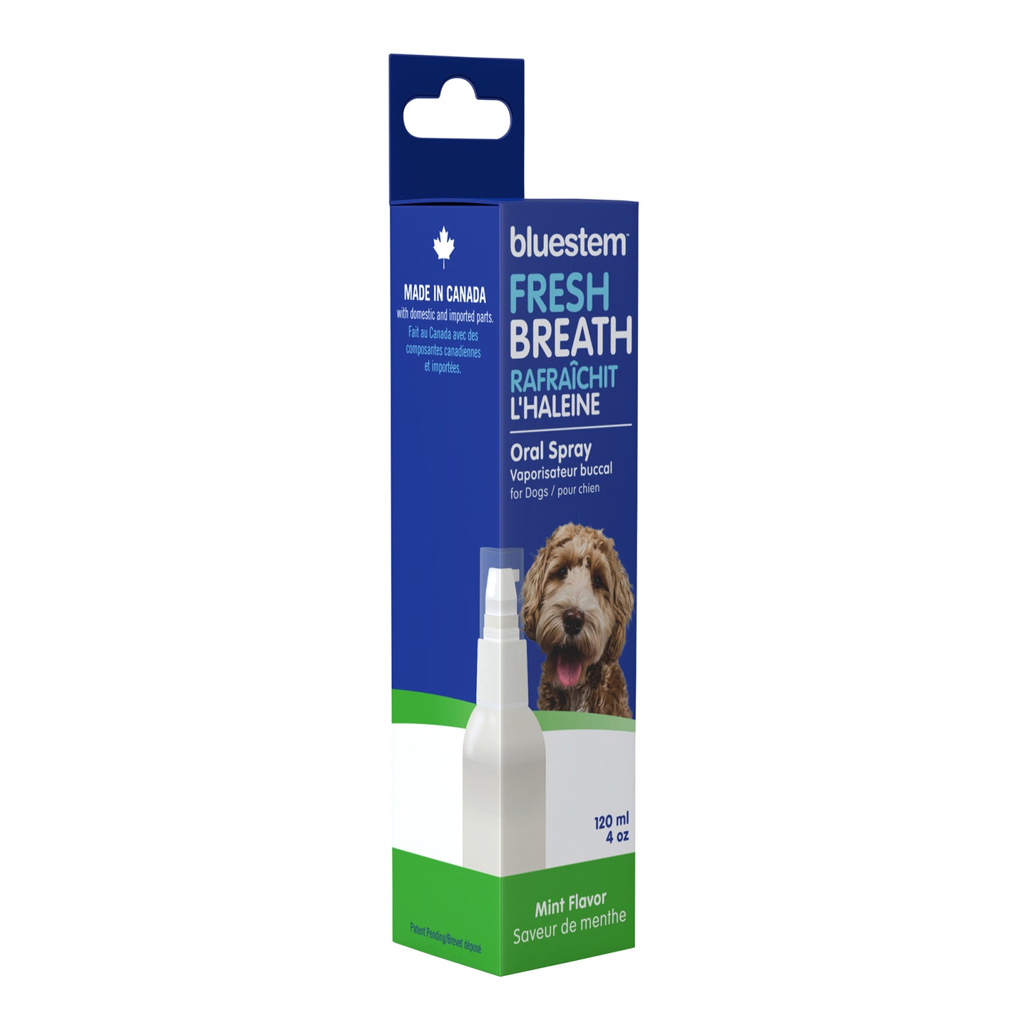 bluestem oral dog spray mint 4 fl oz