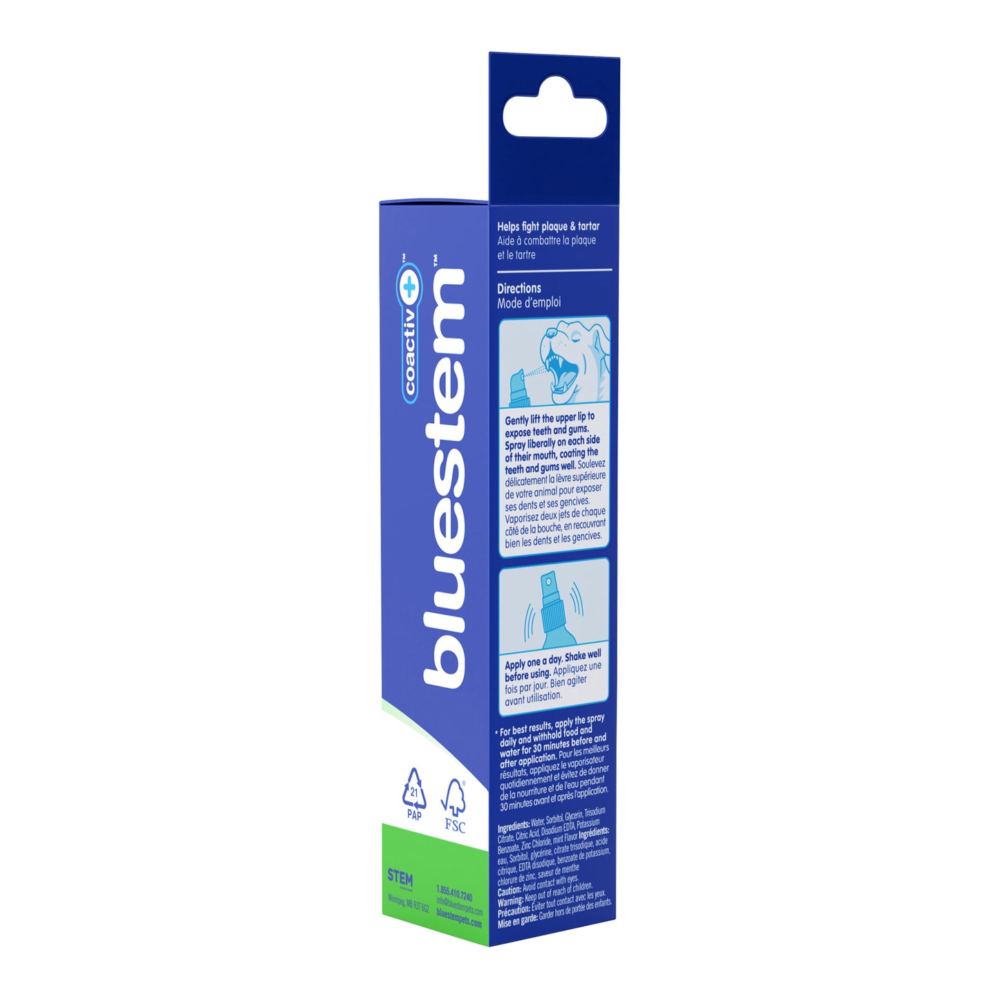 bluestem oral dog spray mint 4 fl oz