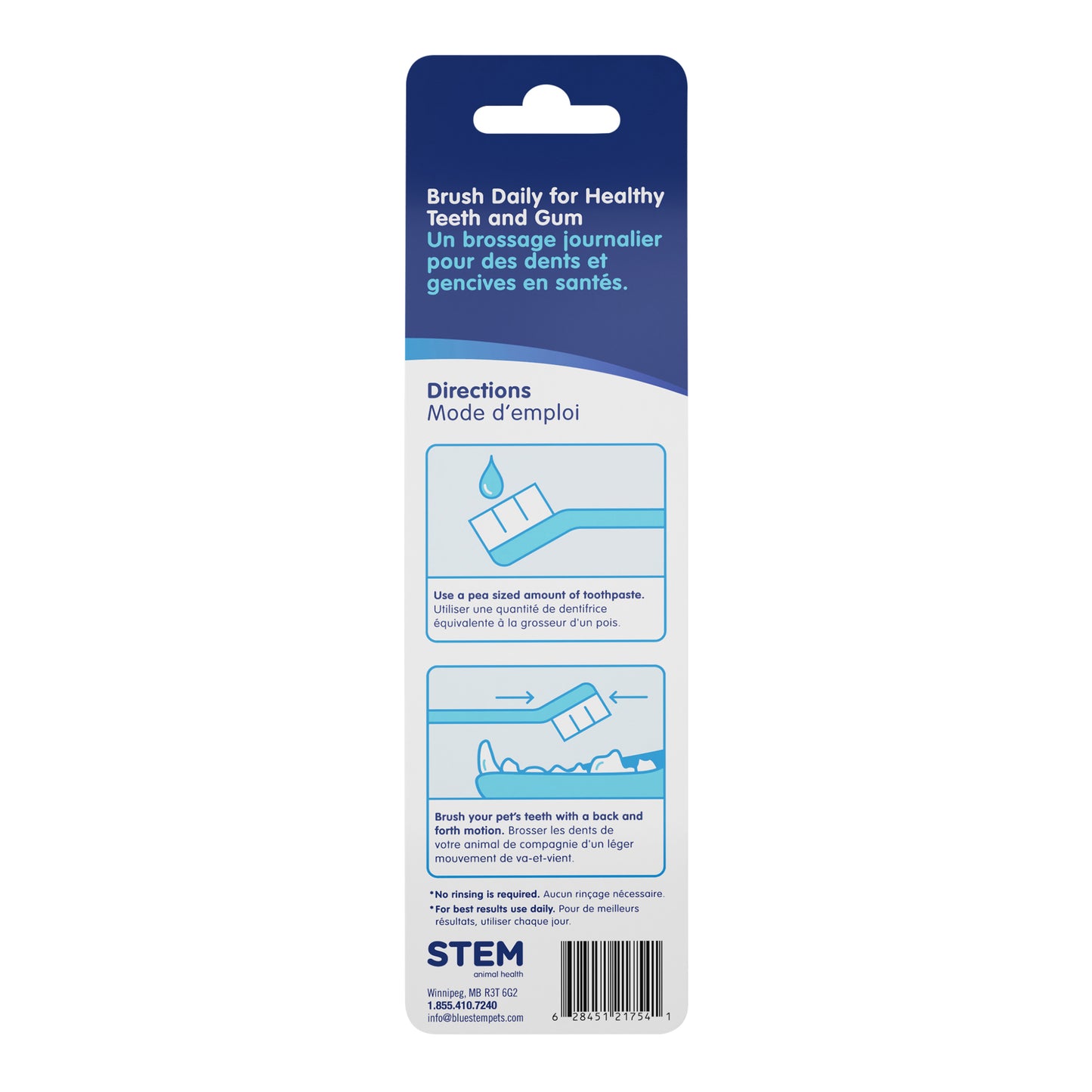bluestem toothbrush/finger brush kit