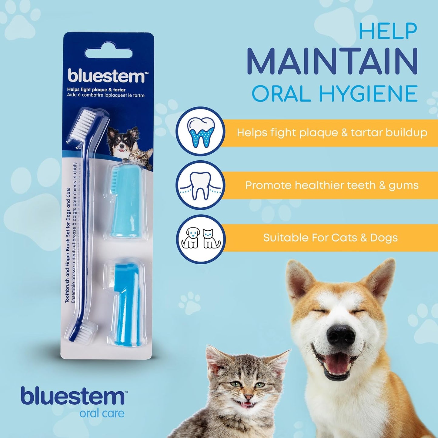 bluestem toothbrush/finger brush kit
