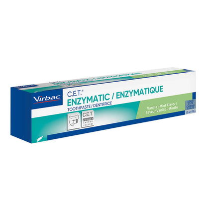 Virbac C.E.T. Enzymatic Pet Toothpaste for Dogs & Cats, Vanilla-Mint, 2.5 oz
