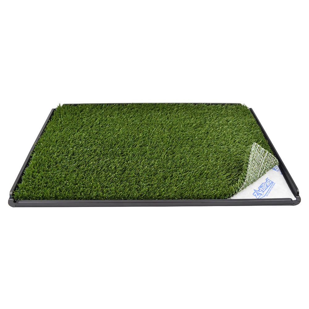 indoor dog potty system 16" x 24" (tray,pad,grass)