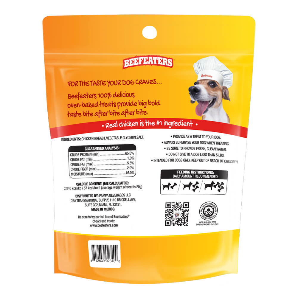 beefeaters chicken jerky strips, 24 oz