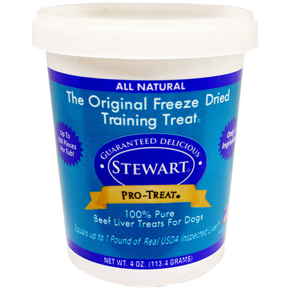 Stewart Pro-Treat Freeze Dried Beef Liver Treats for Dogs  4 oz