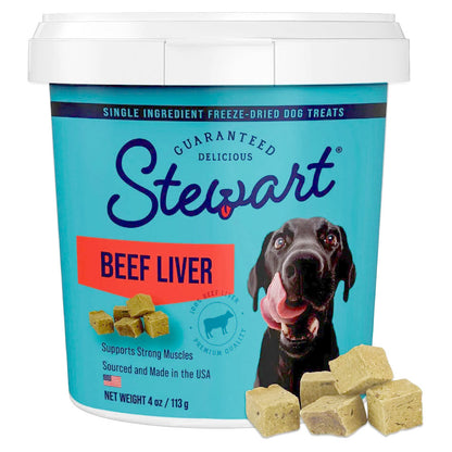 Stewart Pro-Treat Freeze Dried Beef Liver Treats for Dogs  4 oz