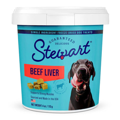 Stewart Pro-Treat Freeze Dried Beef Liver Treats for Dogs  4 oz