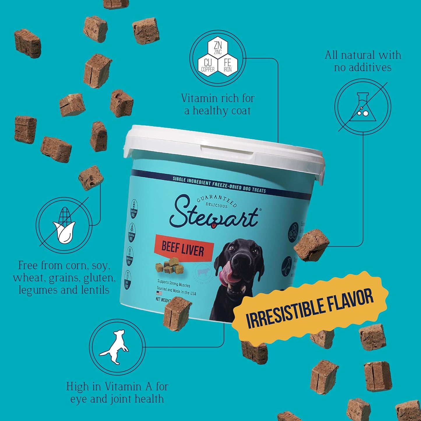 stewart pro-treat freeze dried beef liver treats for dogs  4 oz