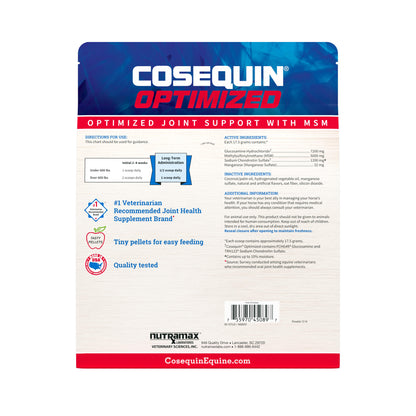 Cosequin Optimized Pellets with MSM Joint Health Supplement for Horses, 1400 Grams