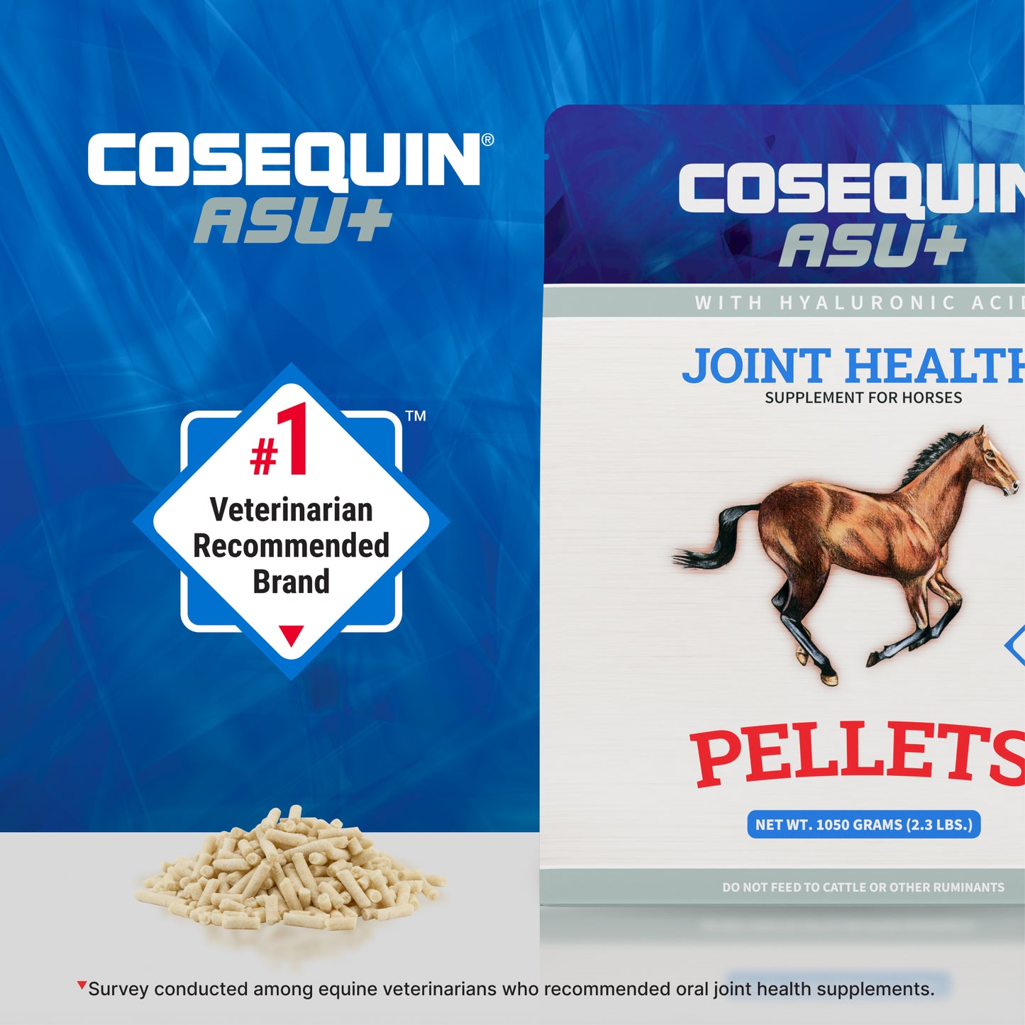 cosequin equine asu plus pellets, 1050 grams
