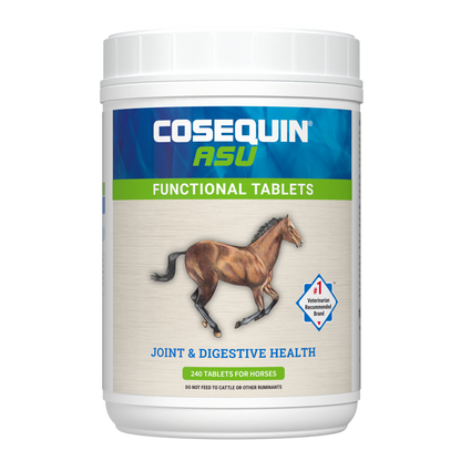 Nutramax Cosequin ASU Joint & Digestive Health Functional Tablets for Horses, 240 Tablets