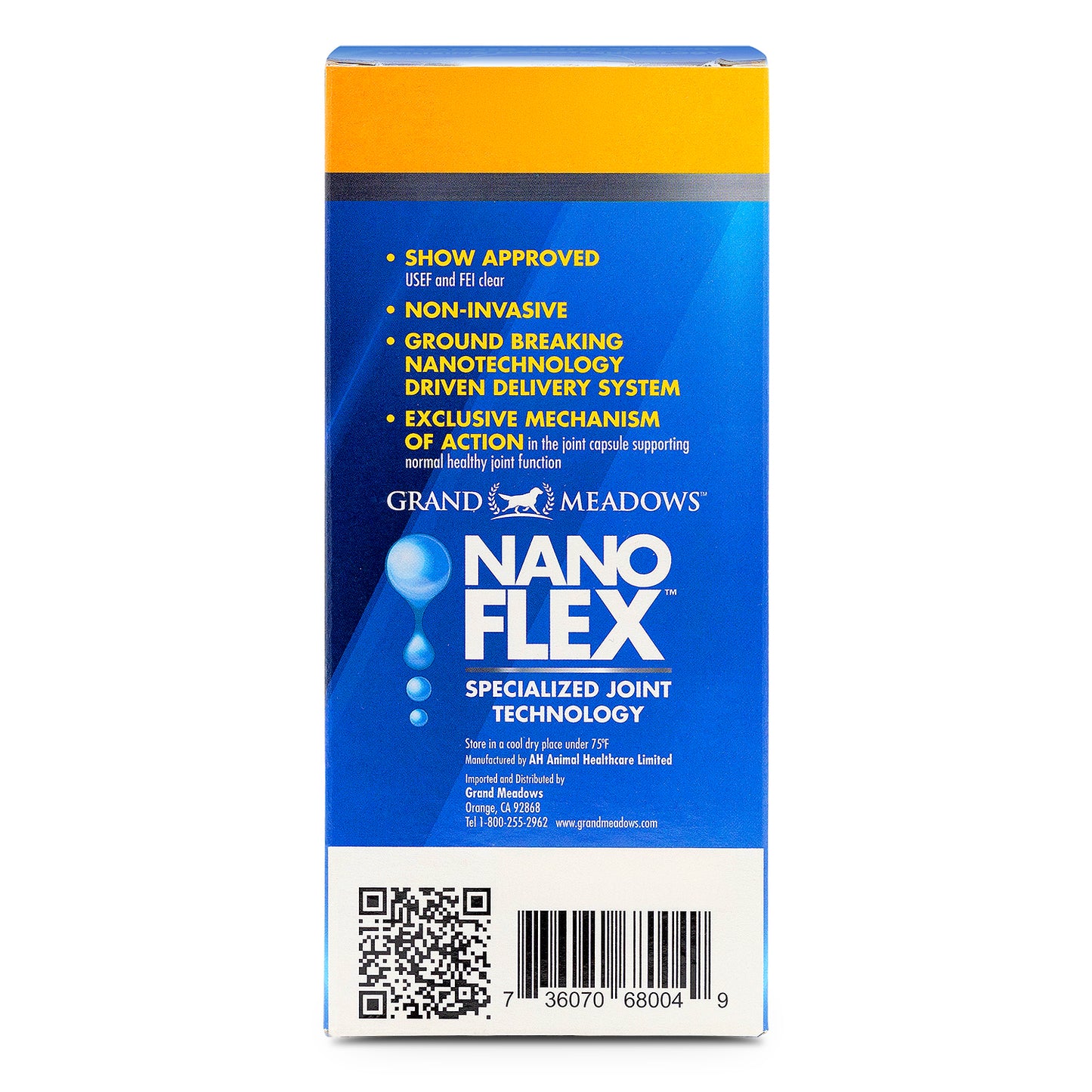 grand meadows nanoflex advanced topical joint support for horses, dogs & cats, 4 oz – pet mobility & flexibility aid, daily comfort formula for active, aging & performance animals