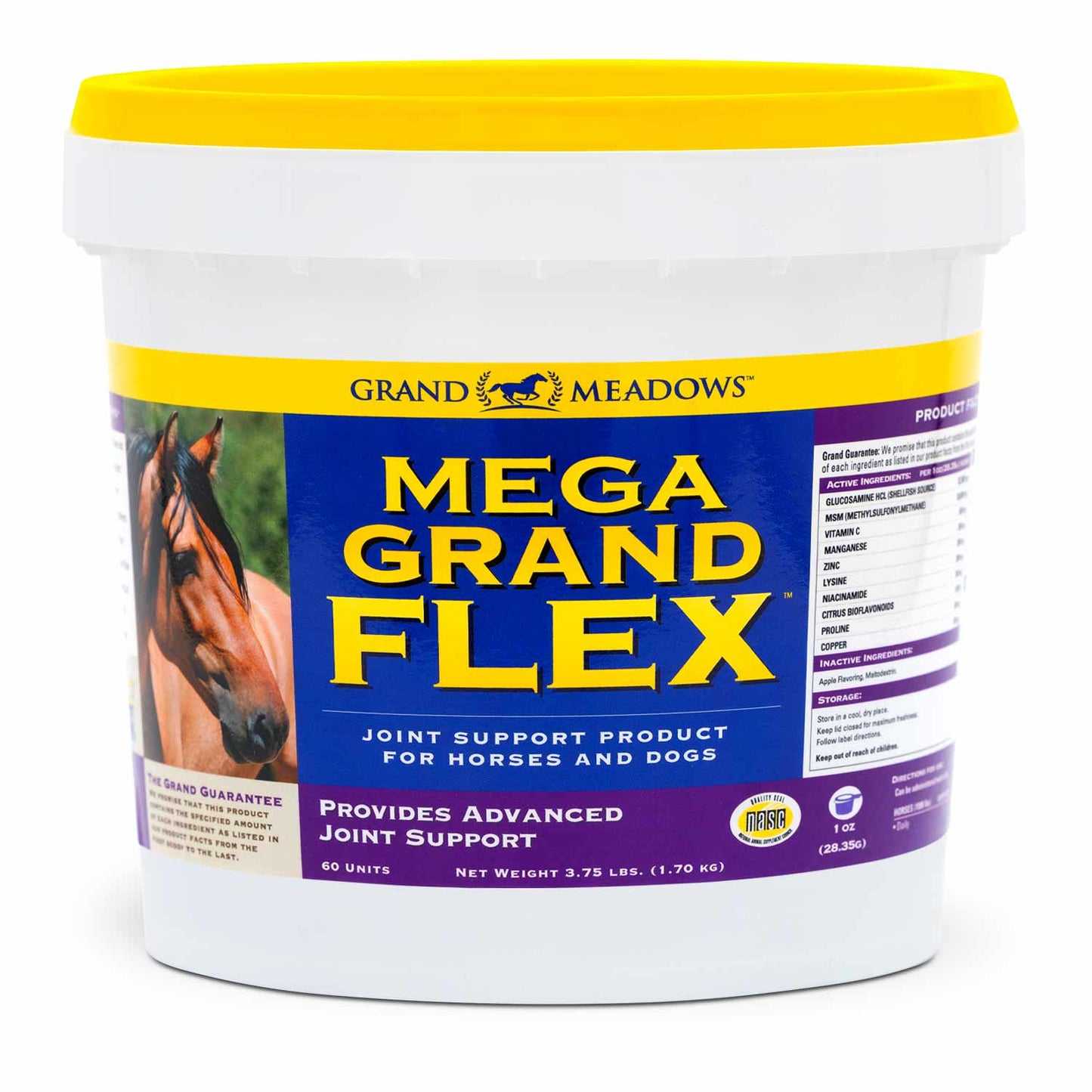 mega grand flex joint supplement for horses, 3.75 lb