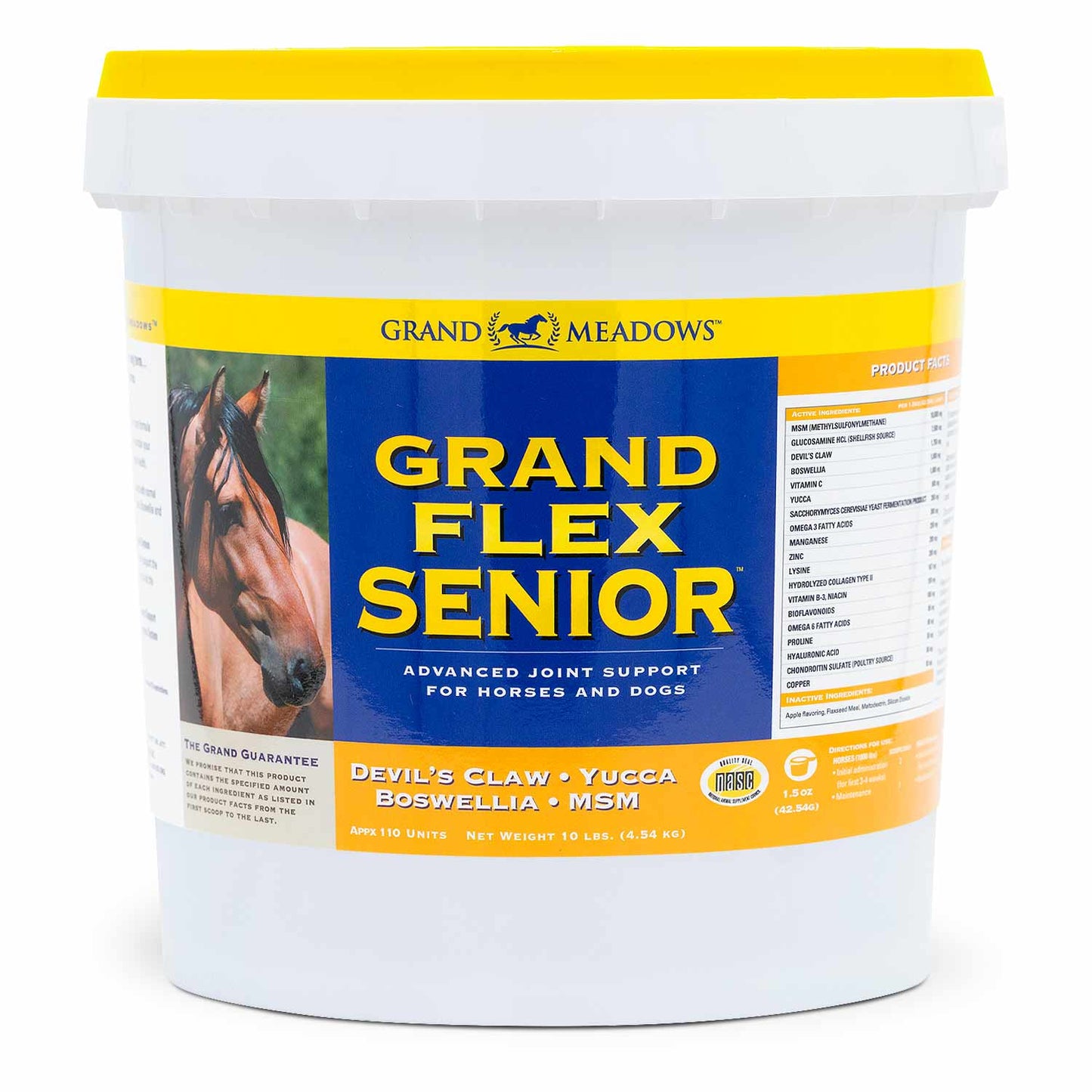 grand flex senior joint supplement for horses, 10 lb