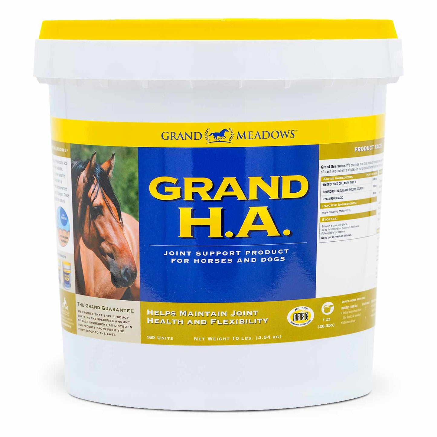 grand h.a. hyaluronic acid supplement for horses, 10 lb